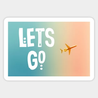 Let's Go (Airplane) Sticker